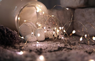 LED-Lichterkette Dew Drop von Star Trading, 46 LEDs neutralweiß