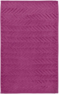 Ross Uni Handtücher Sensual Skin 9001 Zopfmuster|Gästetuch 30x50 cm| fuchsia