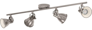 Eglo 96555 Spot SERAS GU10 4X3W L:77cm B:6,5cm Stahl nickel-antik, creme