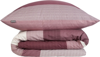 Schiesser Bettwäsche Endy Stripes aus weicher Baumwolle mit großen und kleinen Streifen, Renforcé, 2 teilig, Made in Green