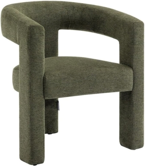 Vente-unique - Sessel - Strukturstoff - Grün - FAVINA