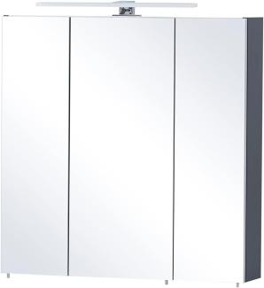 SCHILDMEYER Spiegelschrank Badezimmerschrank LED-Leuchte nachtblau 70 x 74,8 x 16 cm