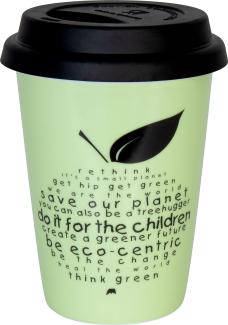 Könitz Coffee-To-Go Becher Eco - rethink, Kaffeebecher, Becher, Tasse, Porzellan, 380 ml, 11 5 162 2455