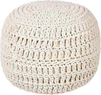 Pouf ARPATU Helles Beige Baumwolle 40 cm 40 cm