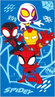 Spidey and Friends Strandtuch – 70x140 cm, 100% Polyester für den perfekten Strandtag