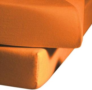 Fleuresse Mako-Jersey-Spannlaken Jenny C Farbe orange 2044 100 x 200 cm