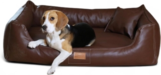 MADDOX EASY CLEAN Orthopädisches Hundebett - 100x75cm, 01 Braun