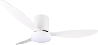 Reality Leuchten LED Deckenleuchte GÖTEBORG mit Ventilator, Deckenventilator mit Licht inkl Fernbedienung, Ventilatorfunktion, LED fest integriert, warmweiß - kaltweiß, 6 Geschwindigkeiten Timer Vor- & Rücklauf LED dimmbar CCT Nachtlicht