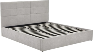 Vente-unique - Bett mit Bettkasten - 180 x 200 cm - Stoff - Grau - ELIAVA von Pascal Morabito