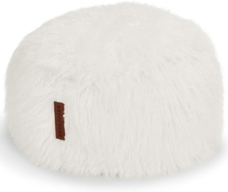 Green Bean Sitzsack Fellotpik mit Füllmaterial (EPS Perlen) (in 3 Farben, Indoor geeigneter Bean Bag Bodenkissen), Bean Bag Sitzkissen Sitzpuff Sitzsessel Bodenkissen Lounge