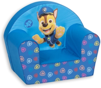 Simba Paw Patrol Sessel 'Pfoten', 43 x 51 x 33 cm, ab 2 Jahren, Blau, Cartoon, Schaumstoff, Entspannen, Lesen, Leicht, tragbar, abnehmbarer Bezug