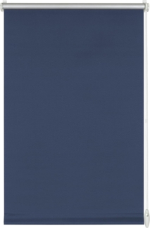 GARDINIA EASYFIX Rollo mit Thermo-Rückseite zum Klemmen oder Kleben, Verdunklungsrollo ohne Bohren, Hitzeschutz, Energiesparend, Blau, 120x150 cm (BxH)