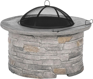 Grill-Feuerstelle TAMBORA Beton Grau