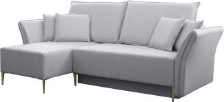 Ecksofa Mokoli (Farbe: Terra 6, Füße: Gold)