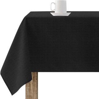Belum Tischdecke mit Fleckenabweisend, Größe 200x140 cm, extraweich, Schwarz, Tischdecke aus 100% Spanien, 65% Bio-Baumwolle, 35% Polyester, Modell Rhodos 319