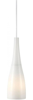 Nordlux Moderne Pendelleuchten Embla Ø 10 Cm Weiß 1-flammig Rund, Weiß, Glas, Kunststoff, 45703001