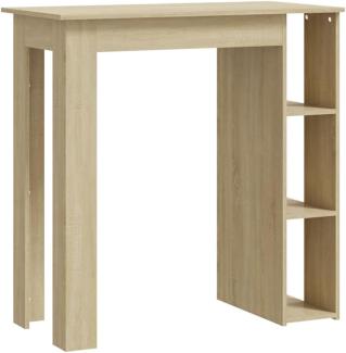 Bartisch mit Regal Sonoma-Eiche 102x50x103,5 cm Spanplatte [809461]