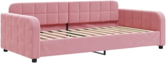 vidaXL Tagesbett Rosa 100x200 cm Samt 354068
