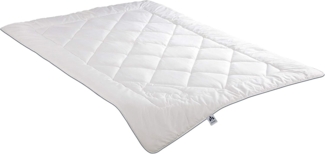 Irisette Vier-Jahreszeiten-Bett Naturhaar/Faser weiß Größe 155x220 cm