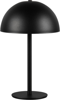 Akku Tischleuchte MUNOZ Schwarz, Touch dimmbar, USB aufladbar, Höhe 21cm