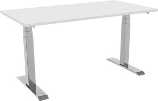 celexon elektrisch höhenverstellbarer Schreibtisch Professional eAdjust-58123 - weiß, inkl. Tischplatte 150x75 cm