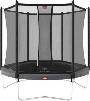 Berg 'Favorit Regular' Trampolin, 200 cm Durchmesser, ab 6 Jahren, bis 50 kg belastbar, inkl. Sicherheitsnetz 'Comfort', grau