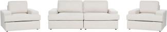 Sofa Set hellbeige 5-Sitzer ALLA