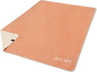 JOOP Uni Doubleface Wohndecke|150x200 cm| Apricot-Sand