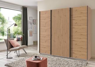 Schwebetürenschrank >Andorra< in Artisan Eiche - 250x216x65cm (BxHxT)