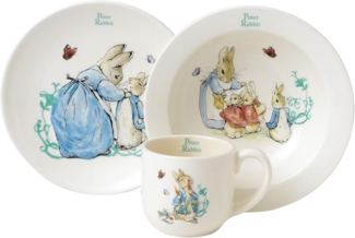 Beatrix Potter A25864 Peter Rabbit 3 piece Nurse Set, Cearth, Multi, 0. 1x0. 1x1. 85 cm