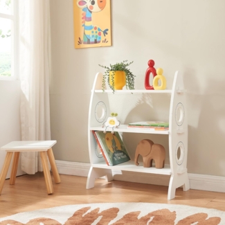 en.casa Kinder-Standregal Tårnby in Raketenform