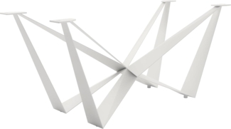 Tischgestell Spider Metall Weiß für Tischplatten ab 200 cm