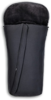 Hauck Fußsack Schwarz, Universal Baby Winter Fußsack für Kinderwagen und Buggy Winterfußsack