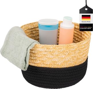 bremermann Aufbewahrungskorb bremermann Aufbewahrungskorb aus Baumwolle/Strohgeflecht Ø 24 cm (Stück, 1 St)