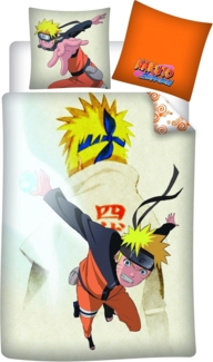 Naruto Bettwäsche 135x200 cm + Kissenbezug 80x80 cm Baumwolle