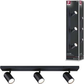 Paulmann 66777 Spotlight Zyli GU10 3-flammig Balken Schwarz matt IP44
