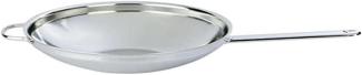 Demeyere Apollo 7 Wok flacher Boden 36 cm, 18/10 Edelstahl