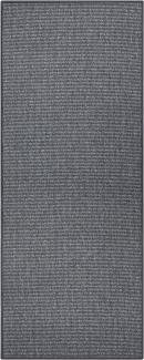 Schlingen Läufer Bouclé Anthrazit - 80x200x0,5cm