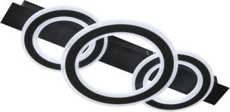 Fischer & Honsel 21434 LED Deckenleuchte Circle sandschwarz CCT 77cm