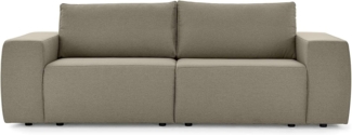 LOOKS by Wolfgang Joop Looks II Designer Bigsofa, Sofa, Polstersofa, Schlamm, 242 x 89 x 70 cm