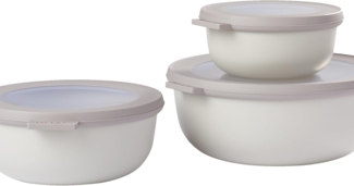 Mepal Cirqula Multi Bowl Nordic White Multischüssel 3er-Set 350+750+1250 ml