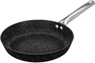 Smile MPC-24/9/01 Rund Allzweckpfanne Schwarz Edelstahl Keramik Gas Halogen Induktion Versiegelte Platte Edelstahl 24 cm