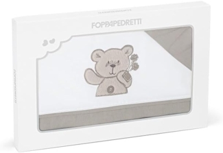 Foppapedretti, My Little Love, Bettwäscheset, 100 % Baumwolle, weiß