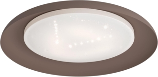 Eglo 99704 Deckenleuchte PENJAMO Mokkafarben weiss 3x7,3W H:6,5cm Ø:46,5cm 3000K