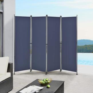 Trennwand Modica Outdoor 170x215 cm Dunkelblau pro. tec