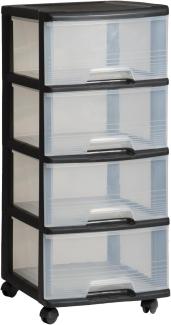 KETER BOOKCASE ON WHEELS 4x20L