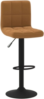 vidaXL Barhocker Braun Samt [334292]