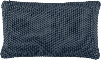 Marc O Polo Strick Dekokissen Plaid Nordic Knit smoke blue | Dekokissen 30x60 cm