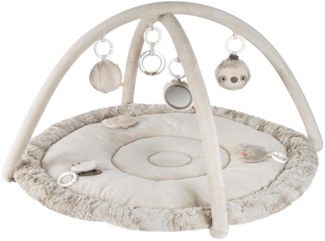 Fehn 3-D-Activity-Decke Faultier Lazy, Crazy & Pink Grau/Beige