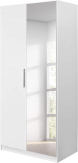 Rauch Möbel Rosario Drehtürenschrank, Holz, Weiß, B/H/T: 91/197/54 cm